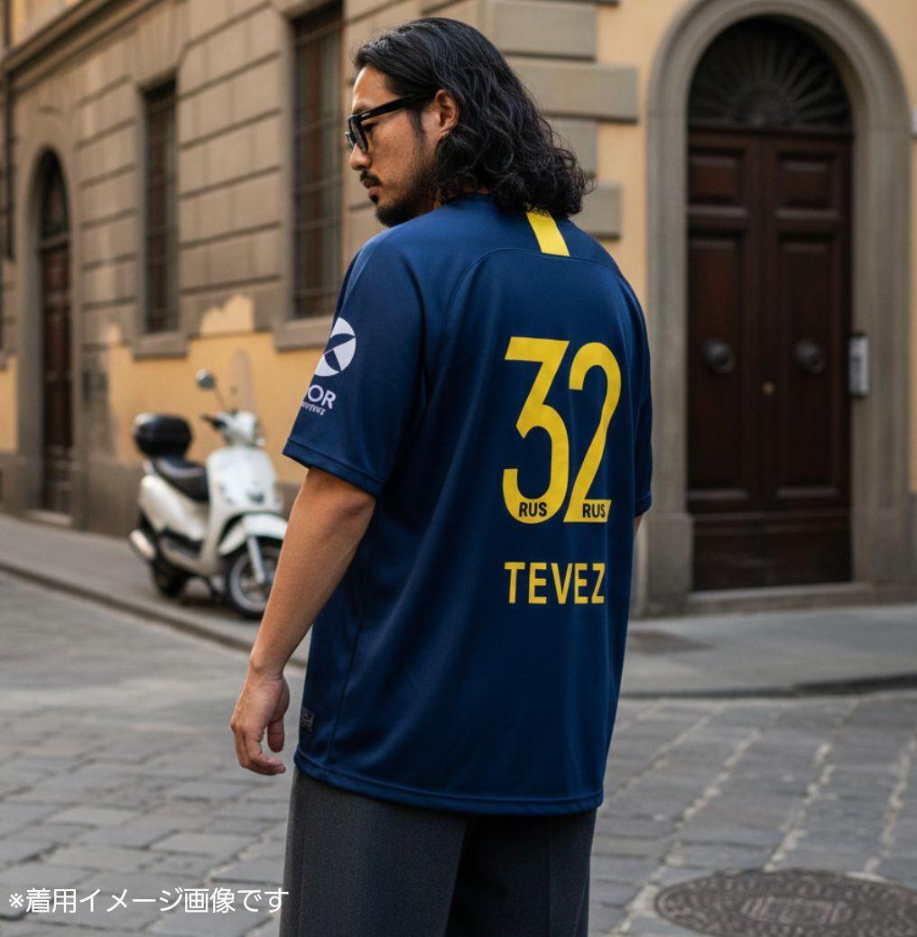 18-19 ボカ・ジュニアーズ アウェイユニフォーム No.32 テベス