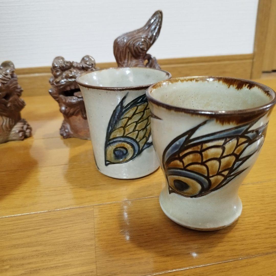 専用！　女性陶芸作家　宮城須美子さん　シーサーとマグカップほか　5点まとめて！