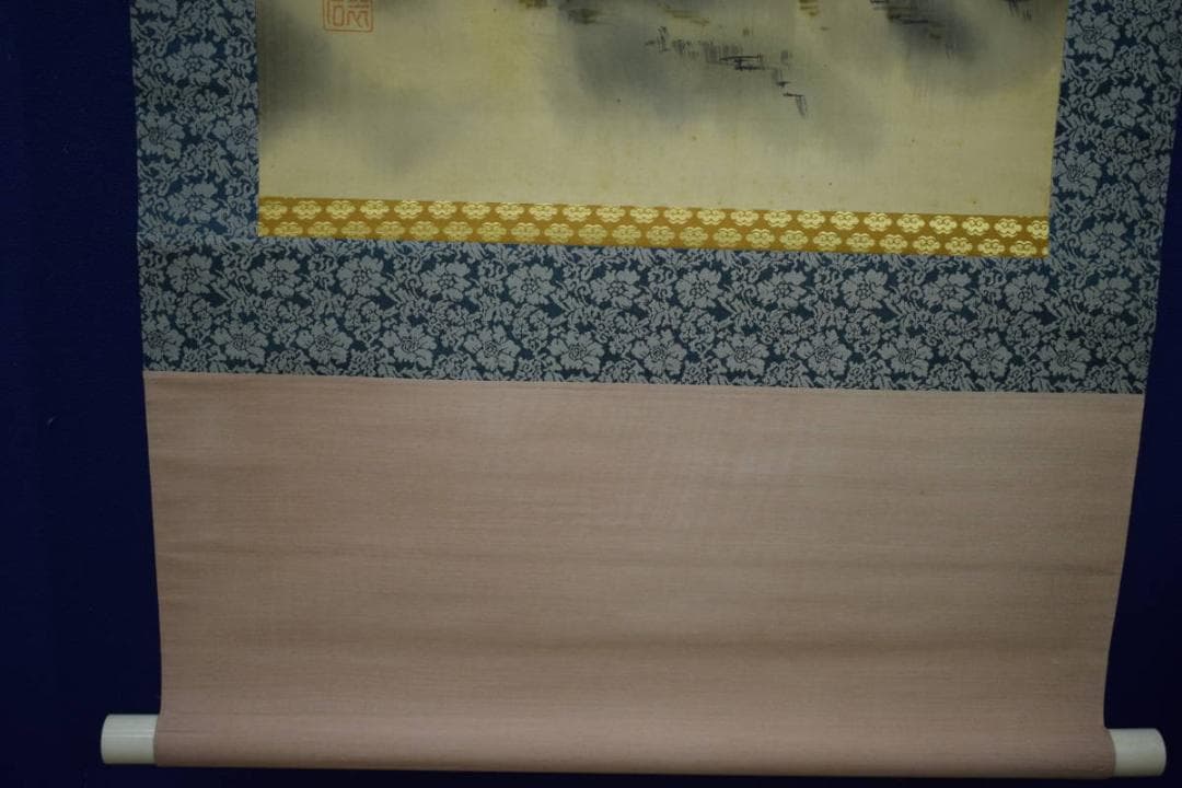 模写/大橋翠石/双虎図/猛虎図/布袋屋掛軸HJ-389