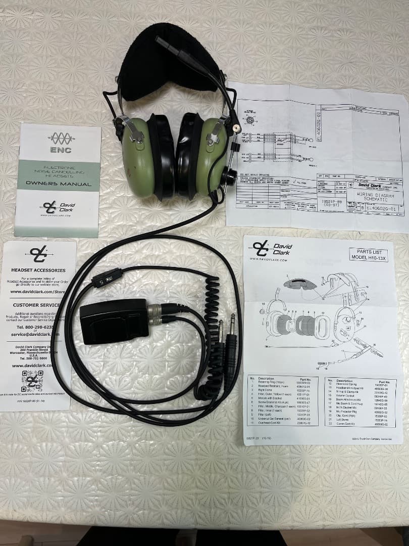 David Clark H10-13X ノイズキャンセルヘッドセット
