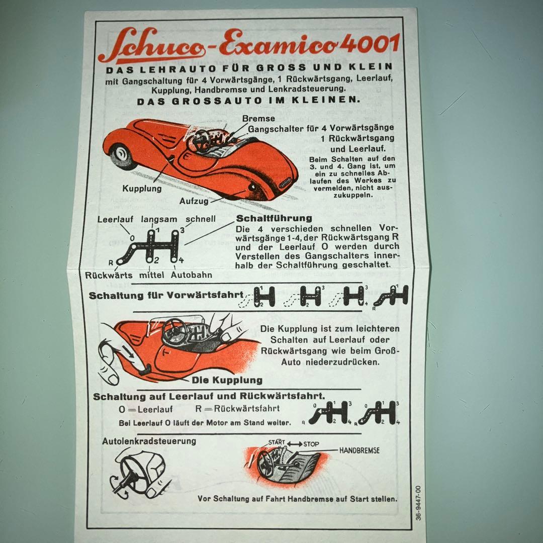 Schuco-Classic 4001 カットモデルブリキミニカー限定500台