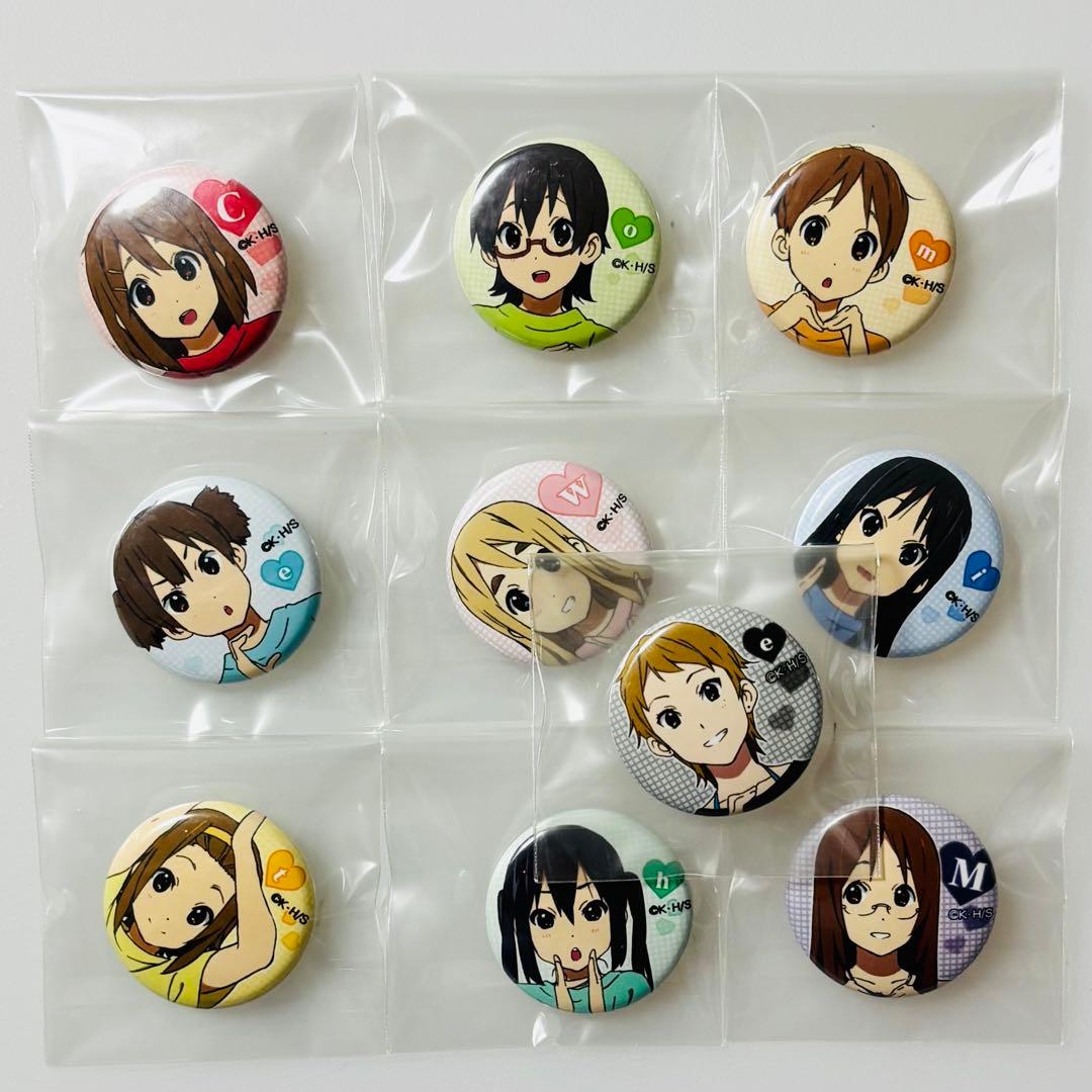 けいおん!! Come with Me 京アニショップ購入特典 缶バッジセット