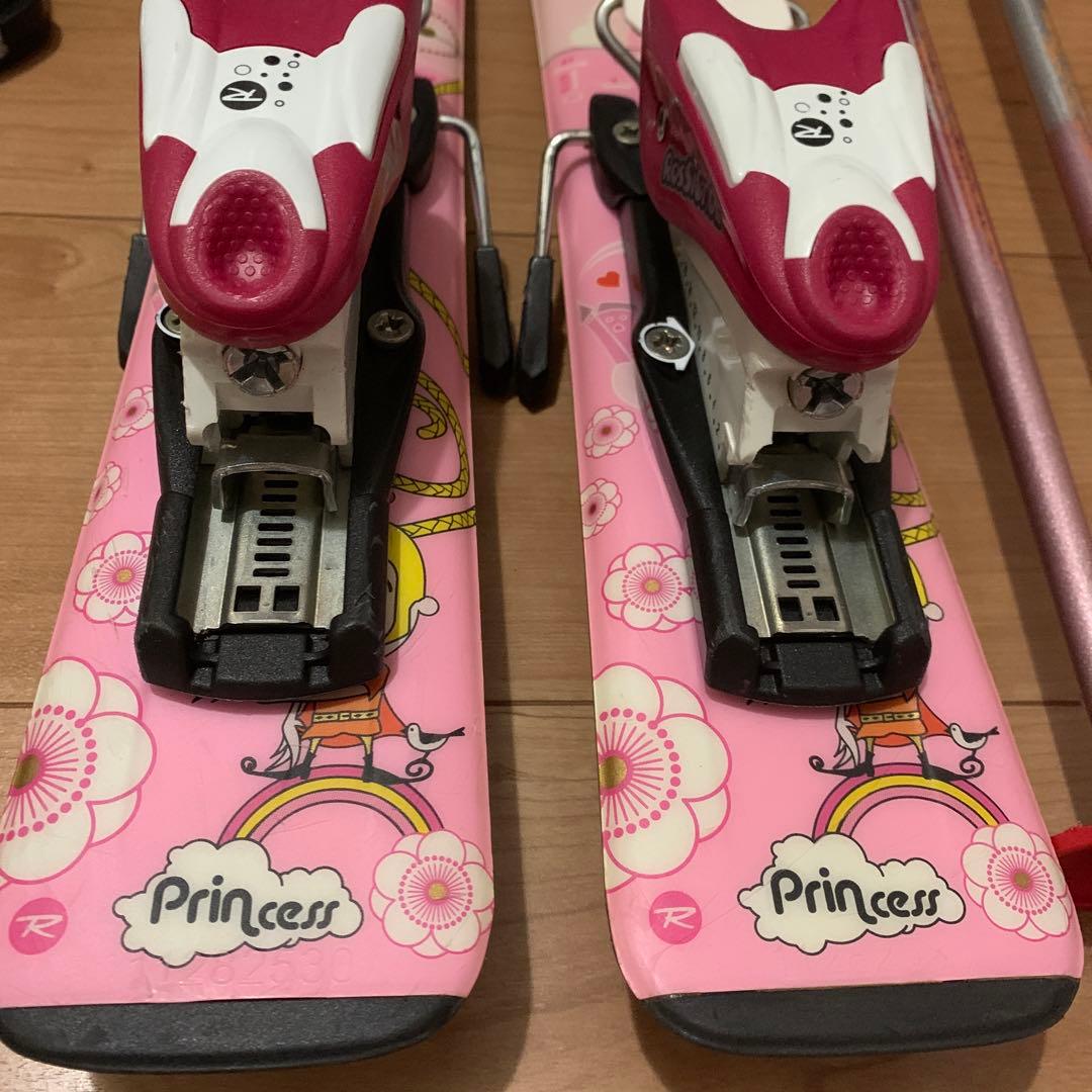 ロシニョールスキー板（67㎝）HEADスキー靴（15.5㎝）、ストック（70㎝）