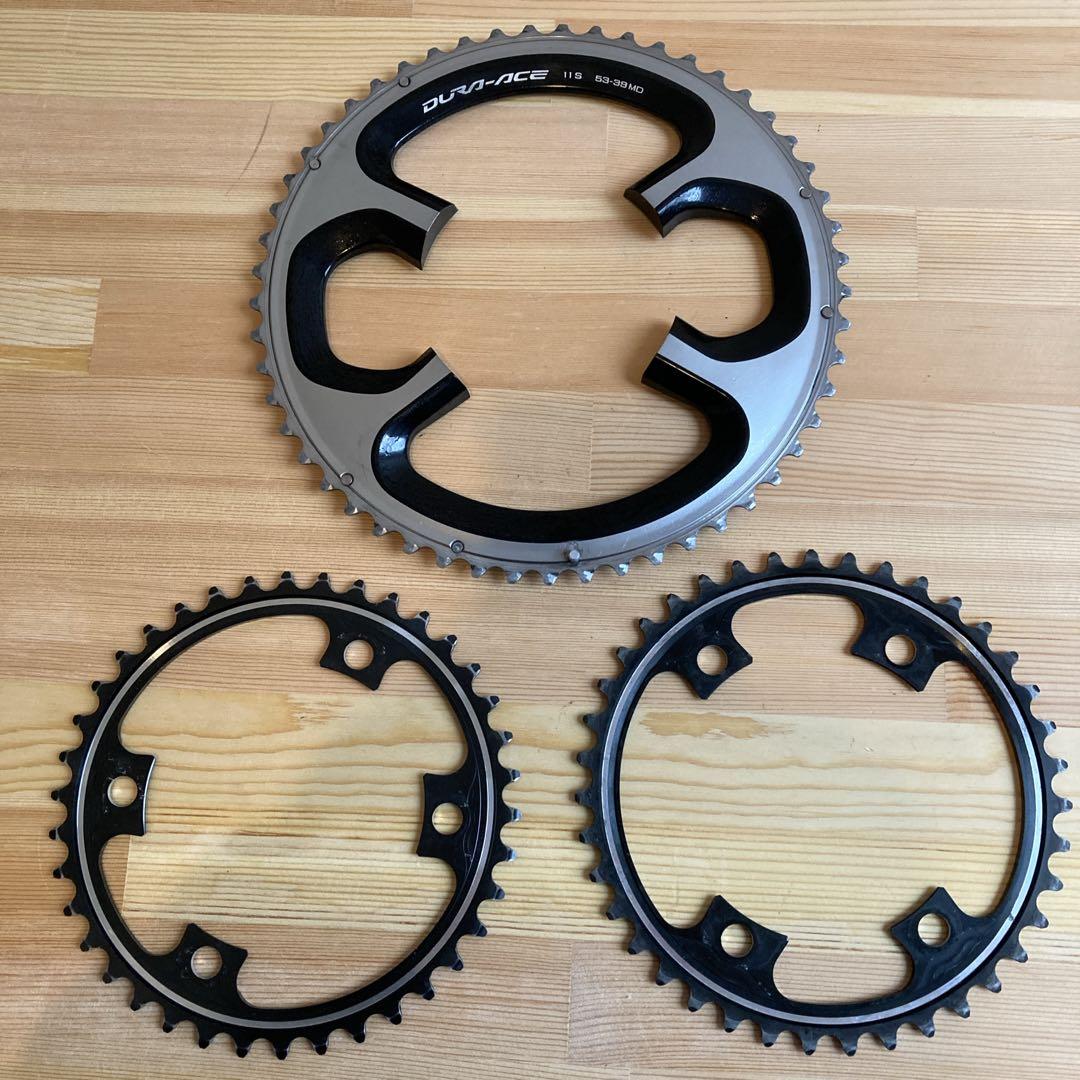 シマノ　デュラエース　FC-9000 53-39T 2×11s チェーンリング