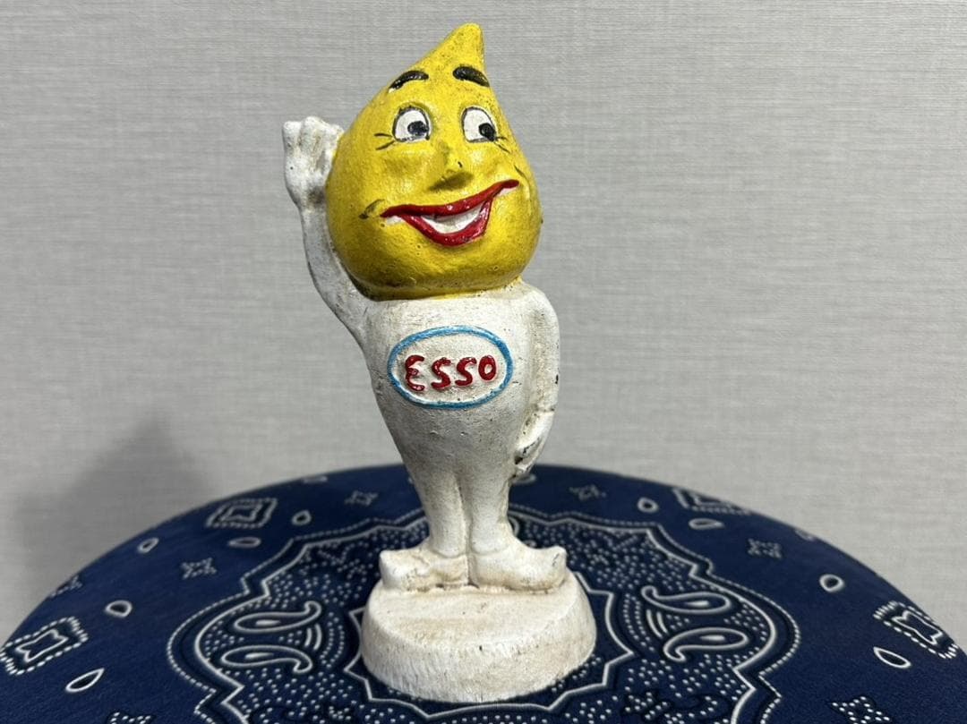 ESSO Boy ヴィンテージ アイアン貯金箱 エッソボーイドロップボーイ鋳物製