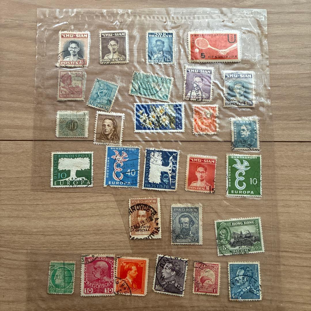 多国籍使用済切手コレクション