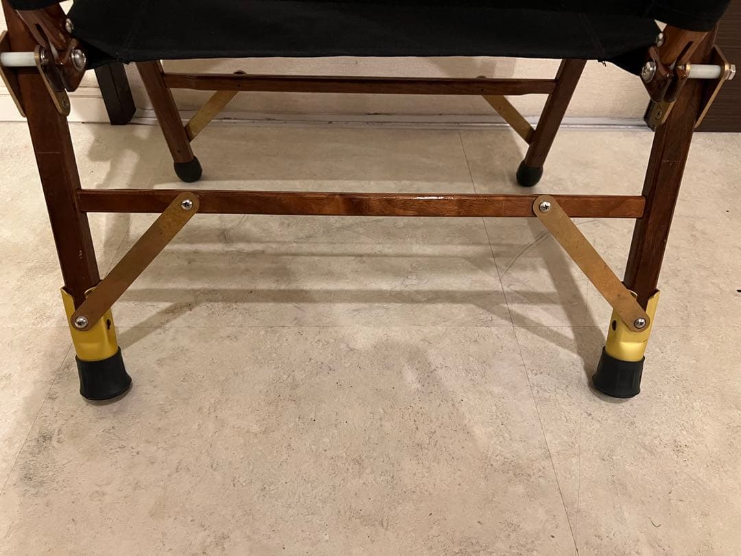 カーミットチェア　黒　真鍮　ヒジラク　ノビタ　【二脚セット】