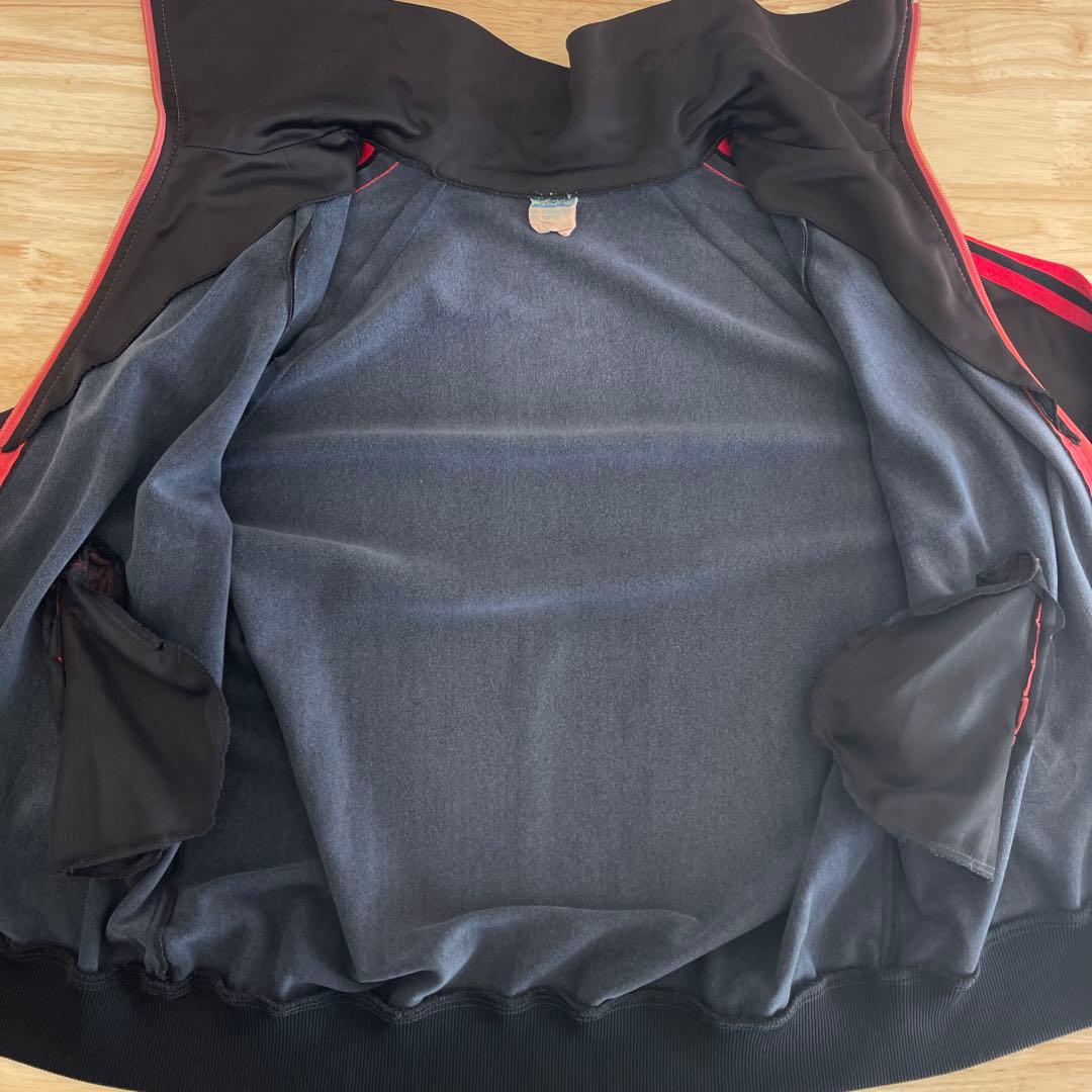 〜80's adidas アディダス　トラックジャージ　ブラック　レッド