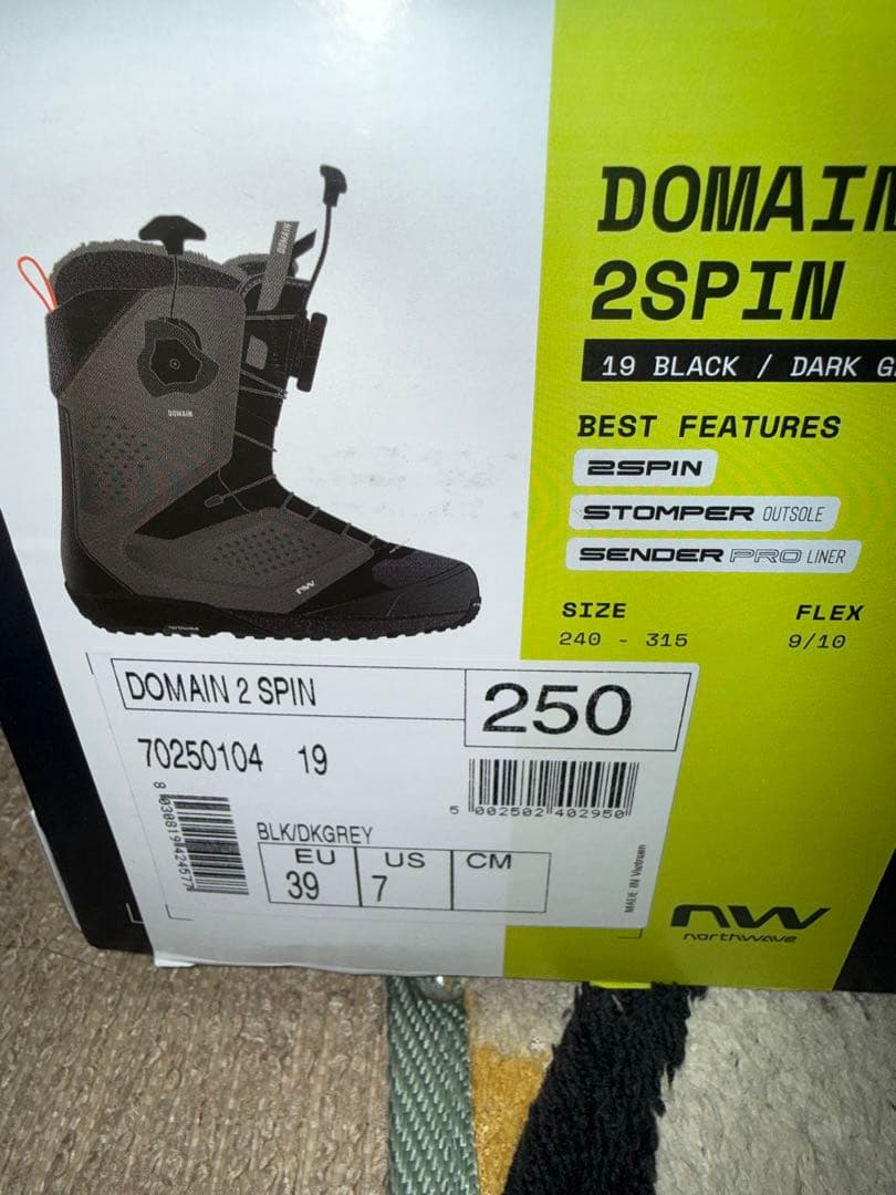 新品northwave DOMAIN 2 SPIN スノーボードブーツ 25cm