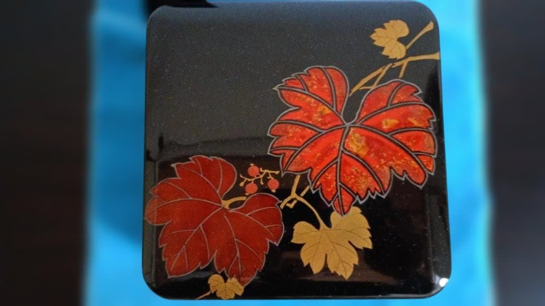 【大正時代以前・白木屋漆器】会津塗 菓子器セット 蔦模様漆器 アンティーク