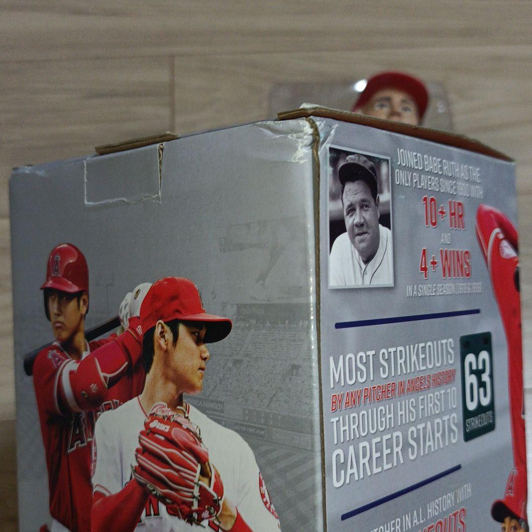 大谷翔平選手、新人王記念ボブルヘッド人形+トレーディングカード付