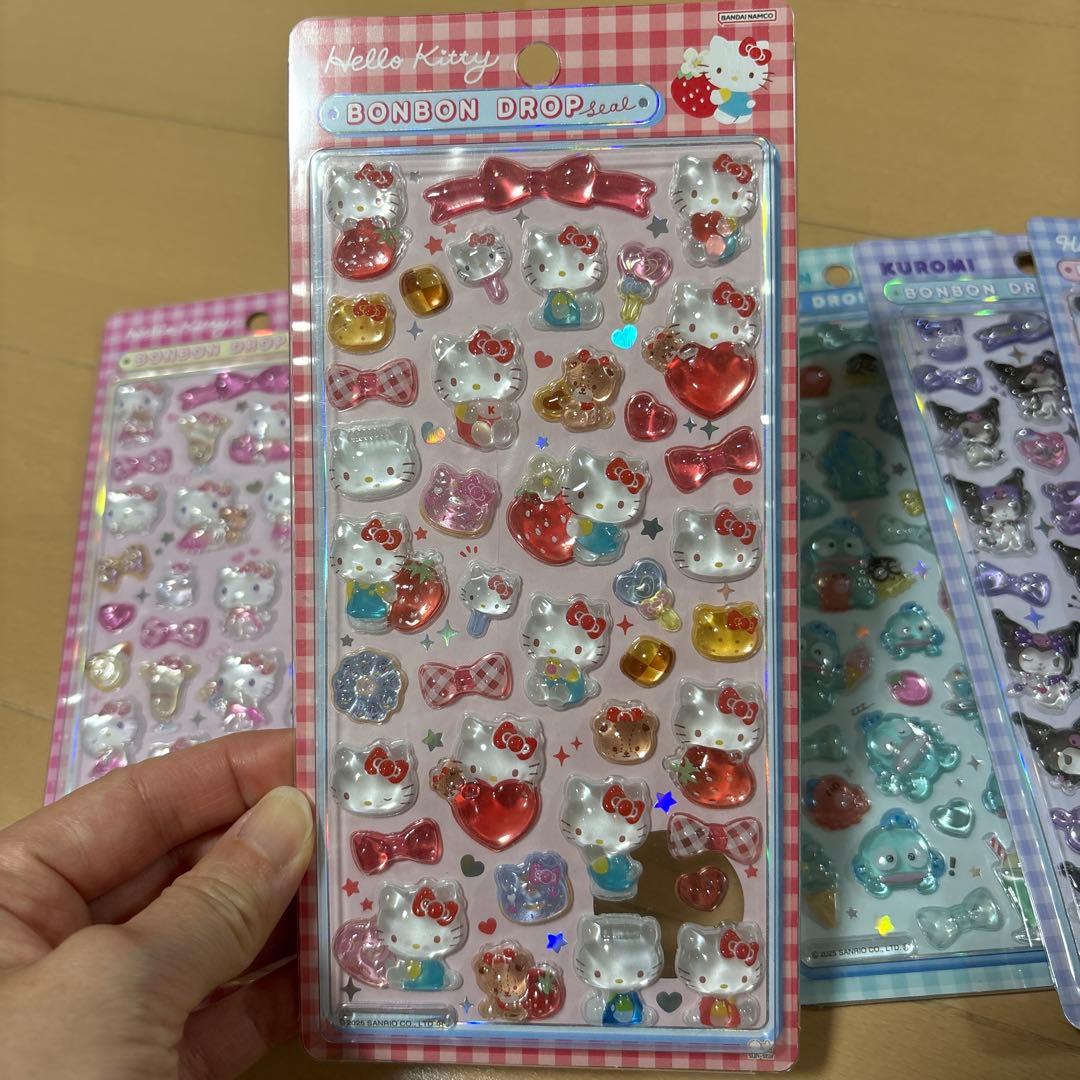 新品　ボンボンドロップシール　サンリオ　はぴだんぶい　まとめ売り　5種