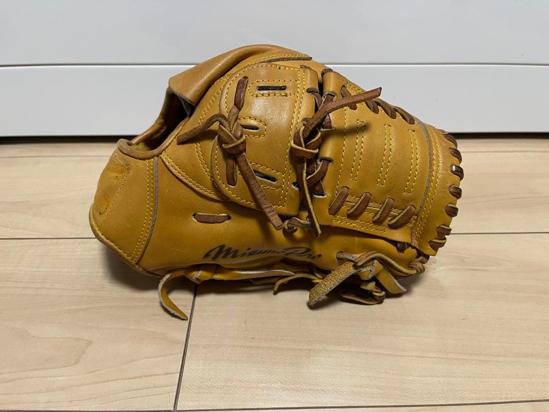 ミズノプロ 硬式 投手 4Dテクノロジー ナチュラル ラベルなし