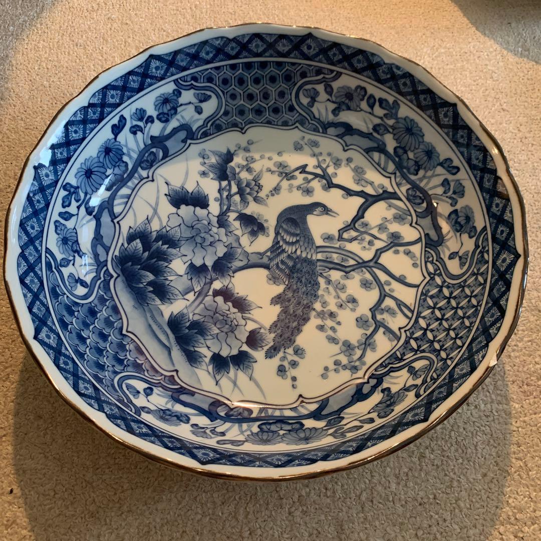 大皿　大盛り皿　孔雀等　3点セット