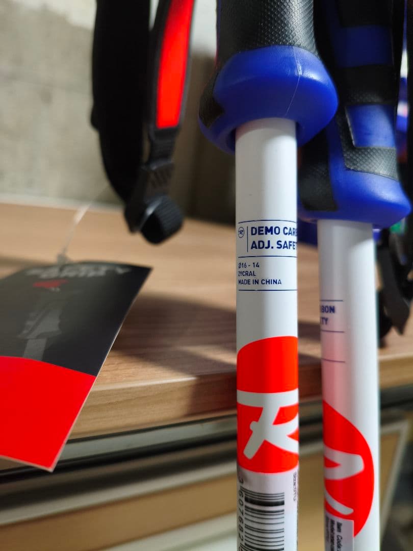 Rossignol 調整可能 スキー カーボンストック 新品 100-120cm