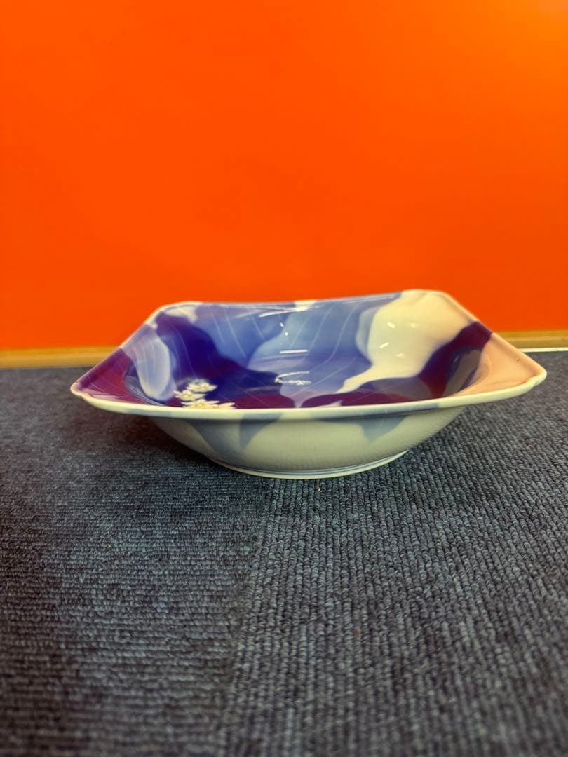 1772 深川製磁　四角　鉢　18cm