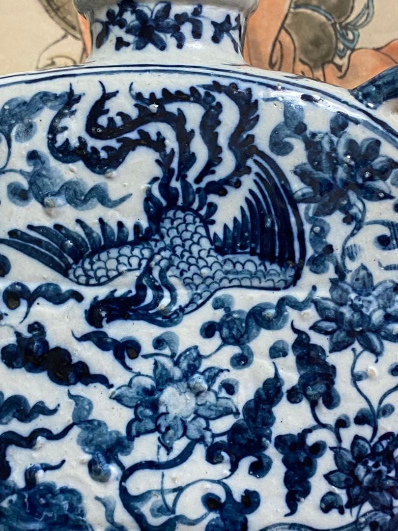 元時代　中国古美術　花瓶　骨董品