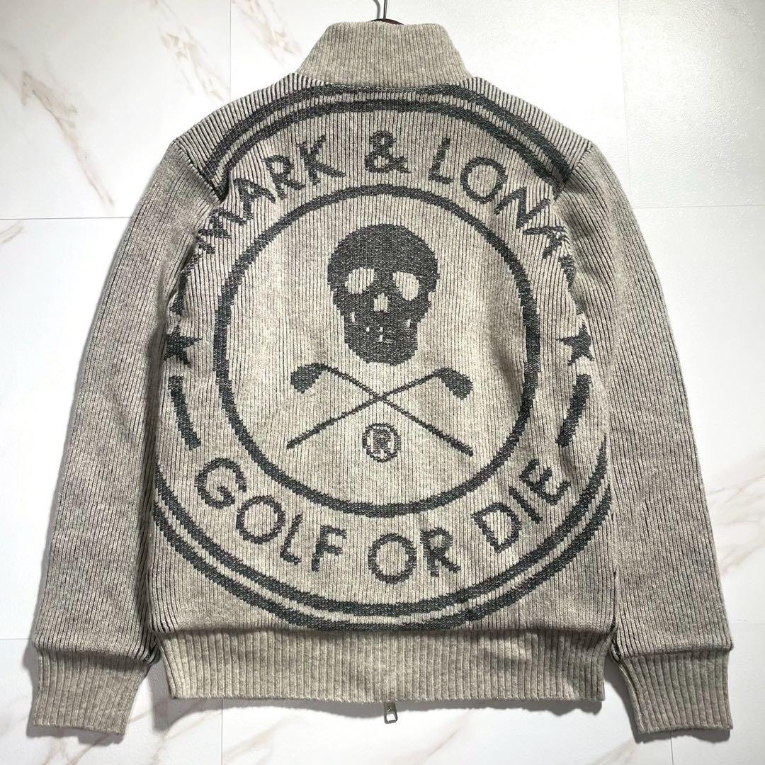 【希少 Lサイズ】MARK&LONA ドライバーズニット スカル ゴルフウェア