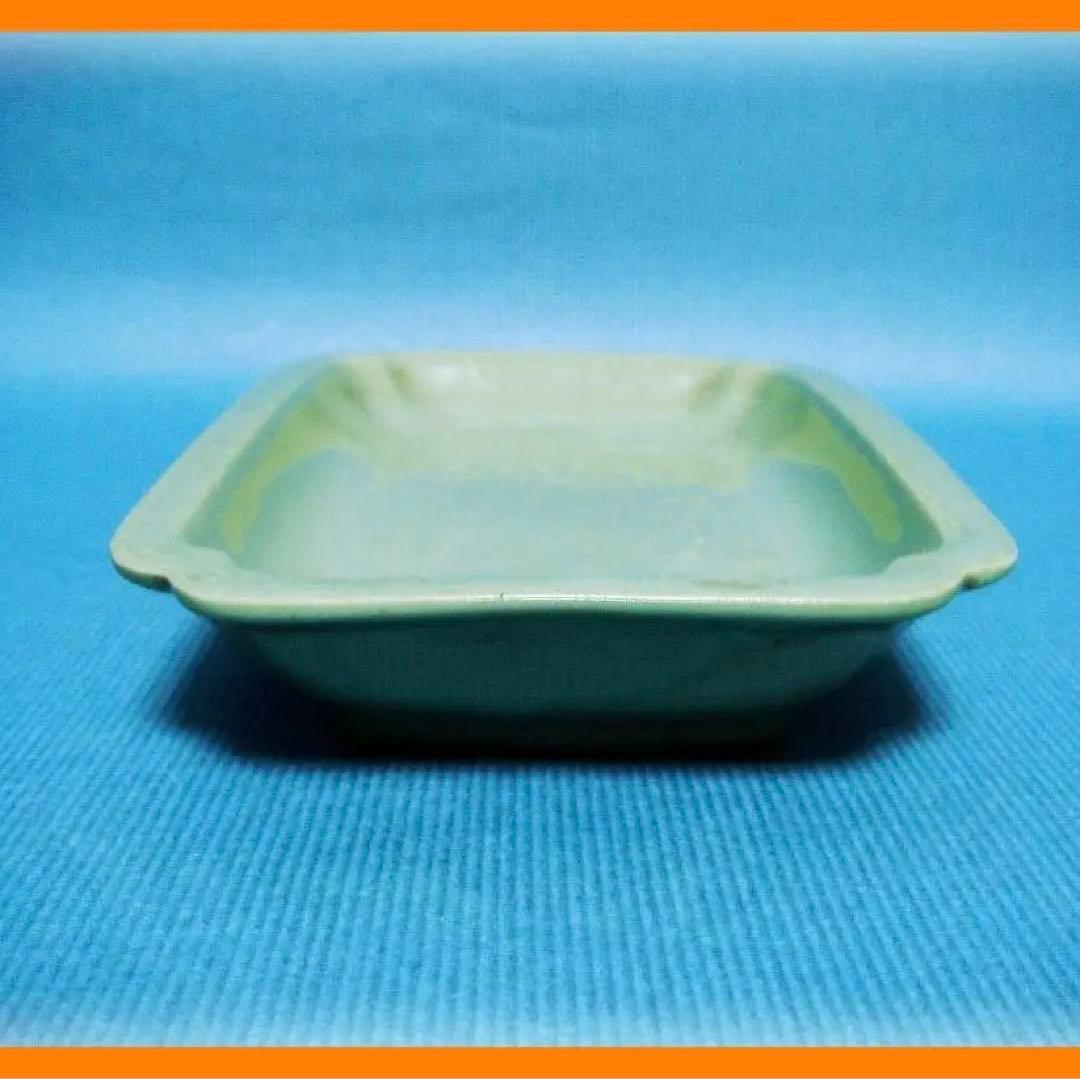 582『青磁 山水 長皿』　/骨董品 古美術 アンティーク 古玩