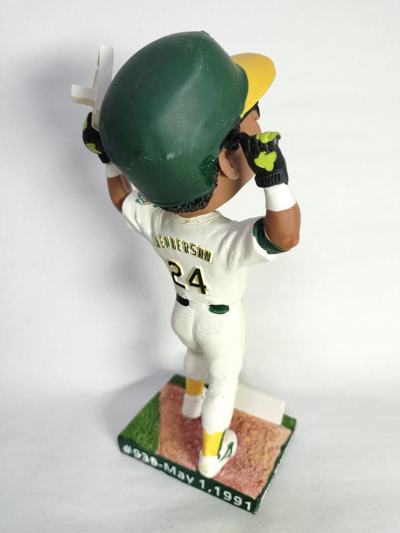 リッキー・ヘンダーソン／”野球殿堂” ボブルヘッド人形 (アスレチックス)