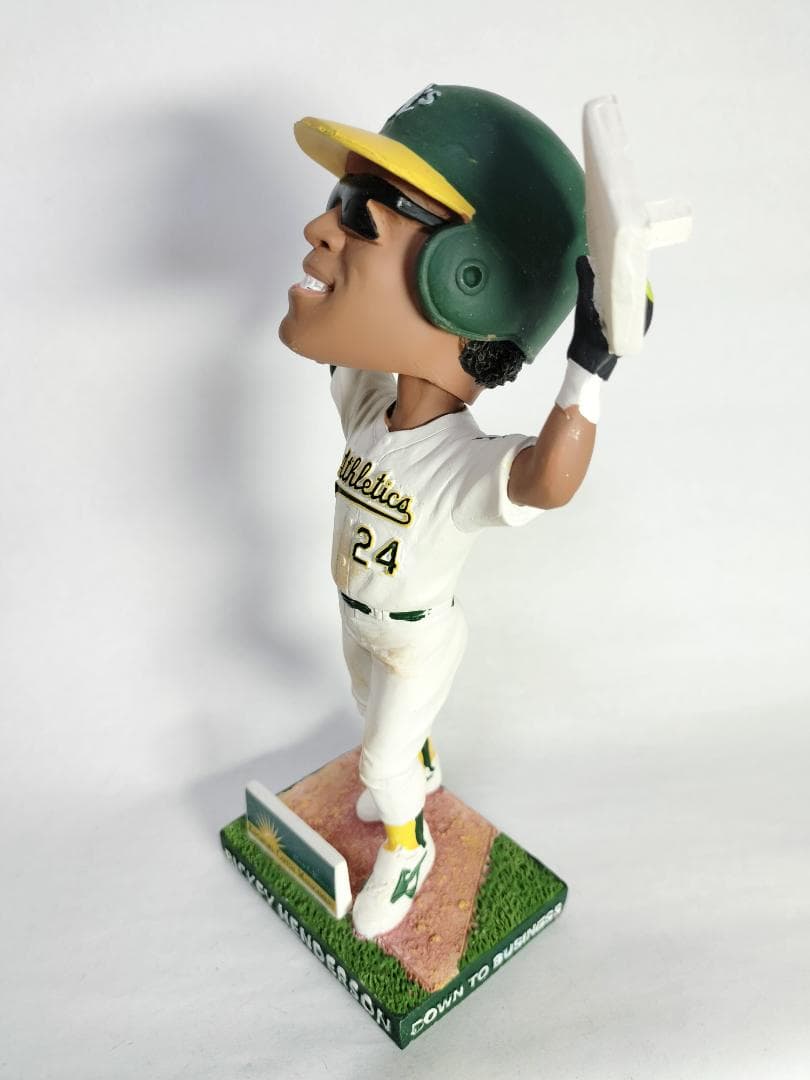 リッキー・ヘンダーソン／”野球殿堂” ボブルヘッド人形 (アスレチックス)