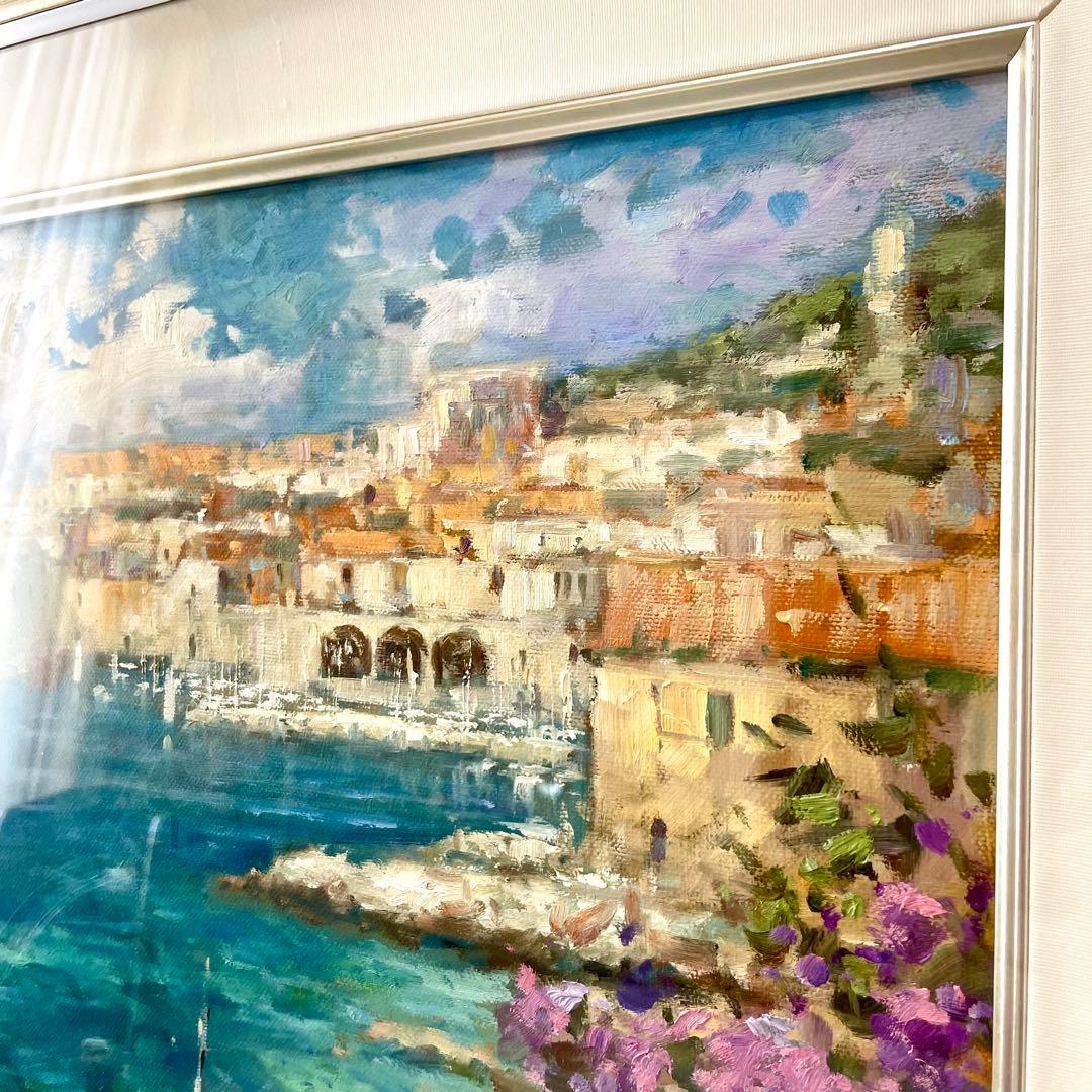 【ジョム様】【絵画 / 油絵】額付き タイトル 心奪われて