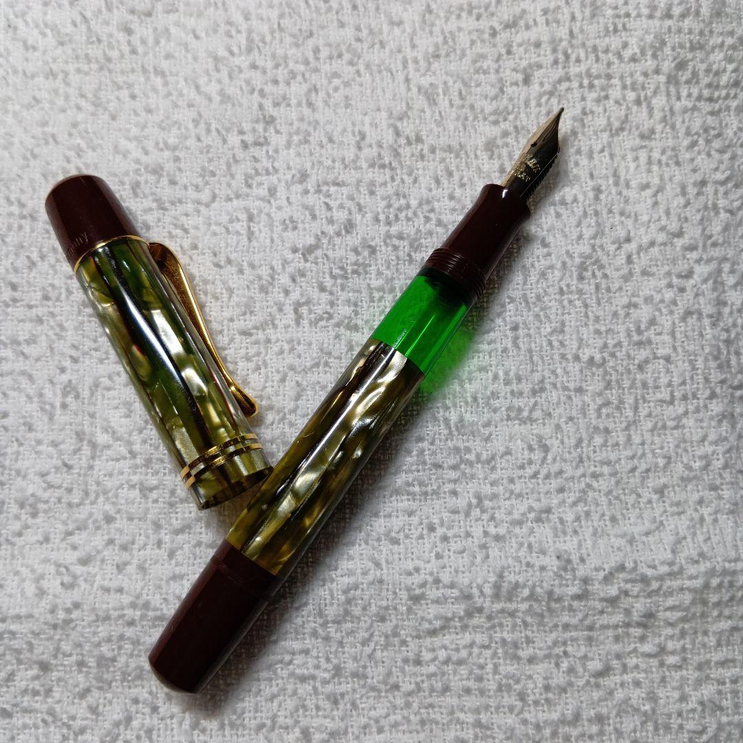 ペリカン 万年筆 M101N (F) トータスシェルブラウン