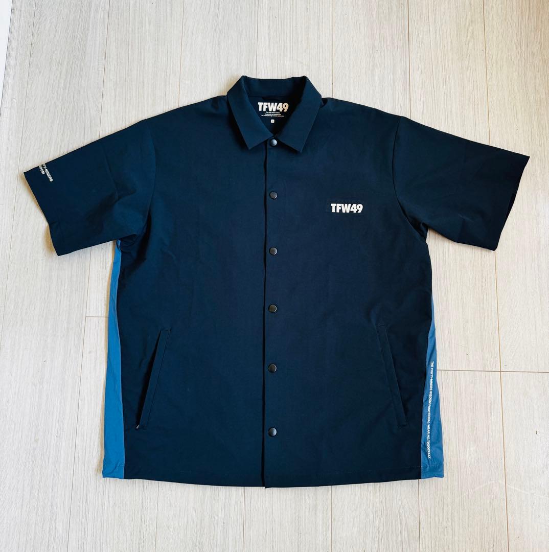 TFW49 / LIGHT COACH SHIRT L 美品　NVxB.GREY