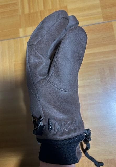 新品CRABGRABスノーボードCHOPGLOVE LサイズGREYブラウン