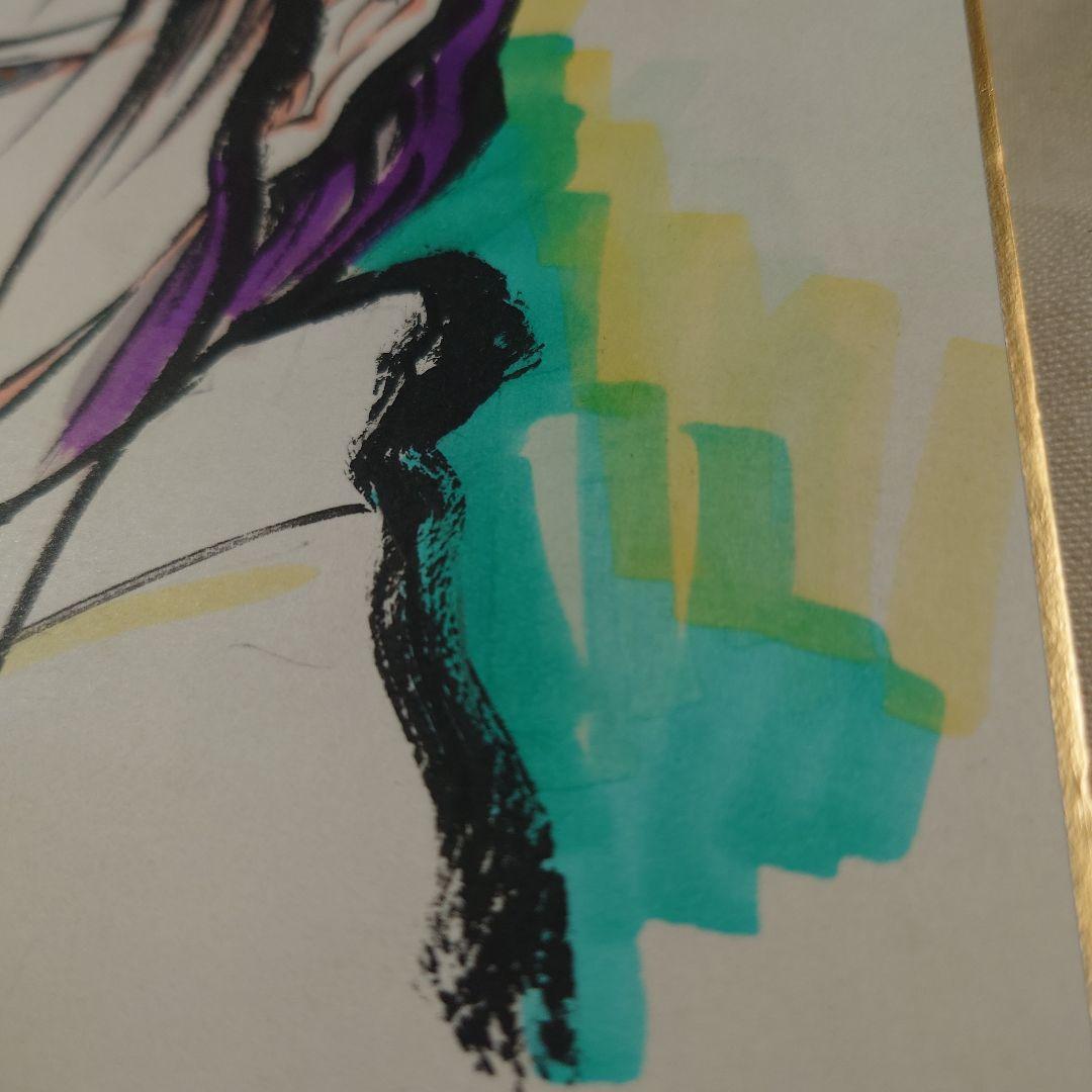 桂正和 直筆カラー色紙 おまけつき