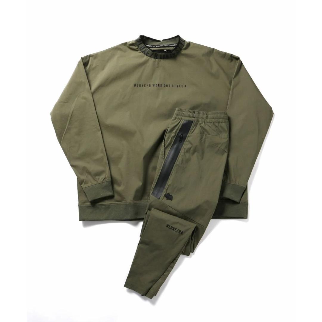 タ*ト様 LUXE/R ラグジュ 上下 セットアップ ハイネック カーキ Mサイ