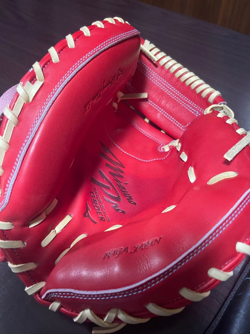 バナナ　ダイバーシティブルー ミズノプロ オーダー キャッチャー軟式 耕作