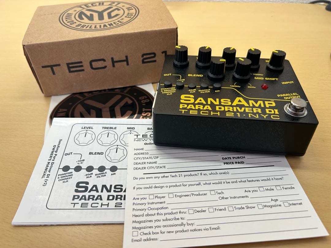 ベース TECH 21 SANSAMP PARA D DI Ver.2
