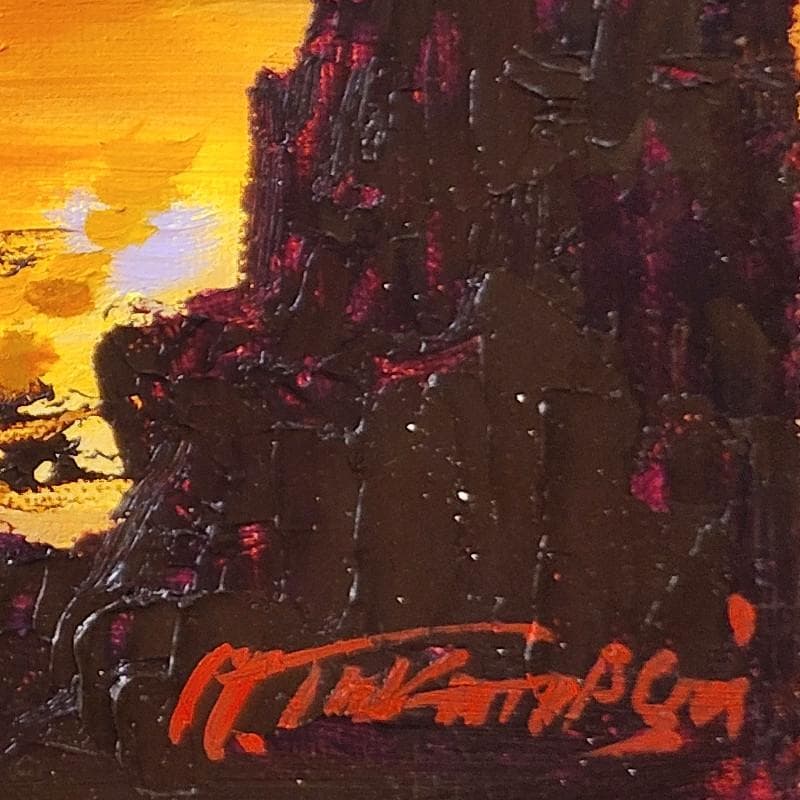 ☆ 高橋益之 ☆「 本泊港　( 利尻）」油絵 F３号サイズ 　新品！