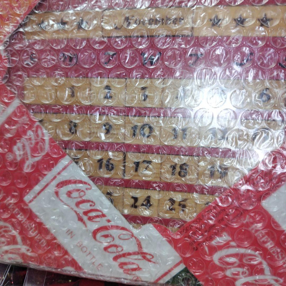 Ｓ★商品Ｎｏ.３７３１★Ｃｏｃａ―Ｃｏｌａグッズ★ネオンライト木製カレンダー新品