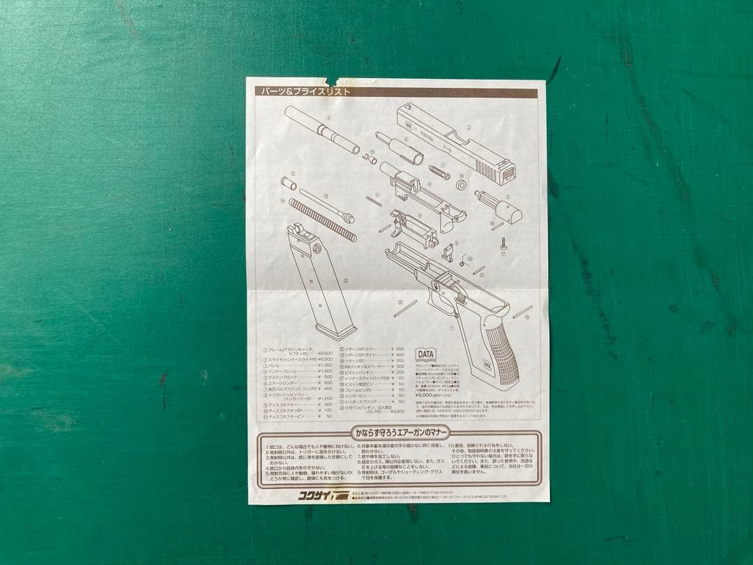 コクサイ　GLOCK17 オートマチック　ガスガン