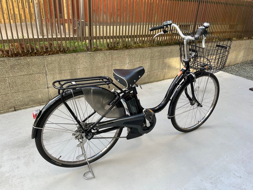 YAMAHA電動アシスト自転車 (26インチ) ブラック 前カゴ付き