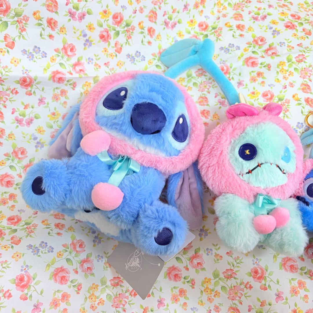 スティッチ＆スクランプ ぬいぐるみ＆キーホルダーGLOSSY FRUITS