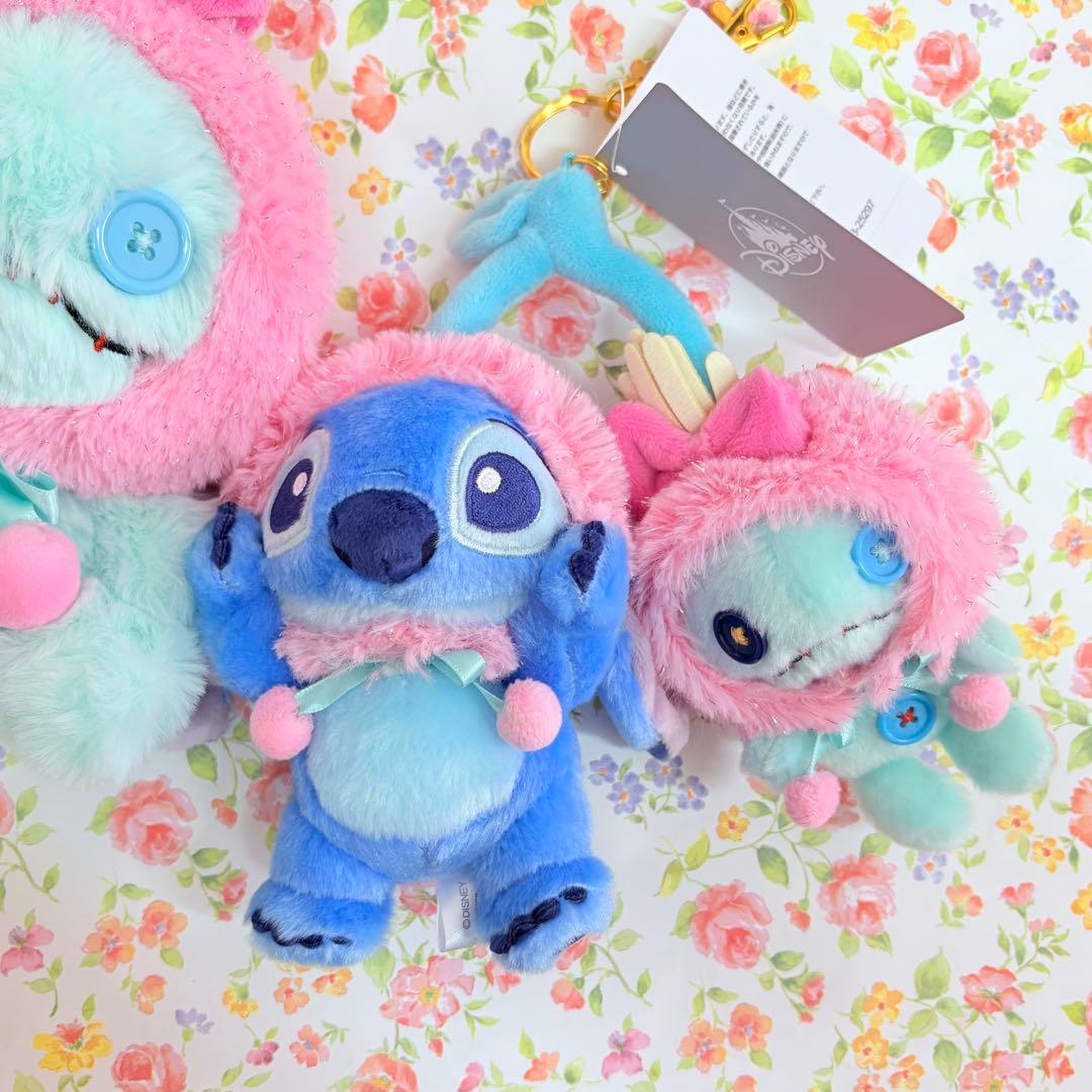 スティッチ＆スクランプ ぬいぐるみ＆キーホルダーGLOSSY FRUITS