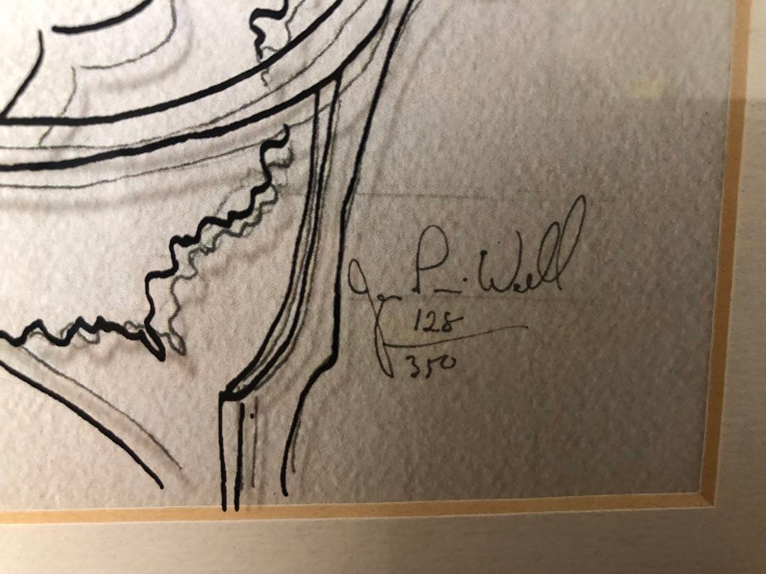 希少　真作　ジャンピエールウェイル　jean pierre weil 線画