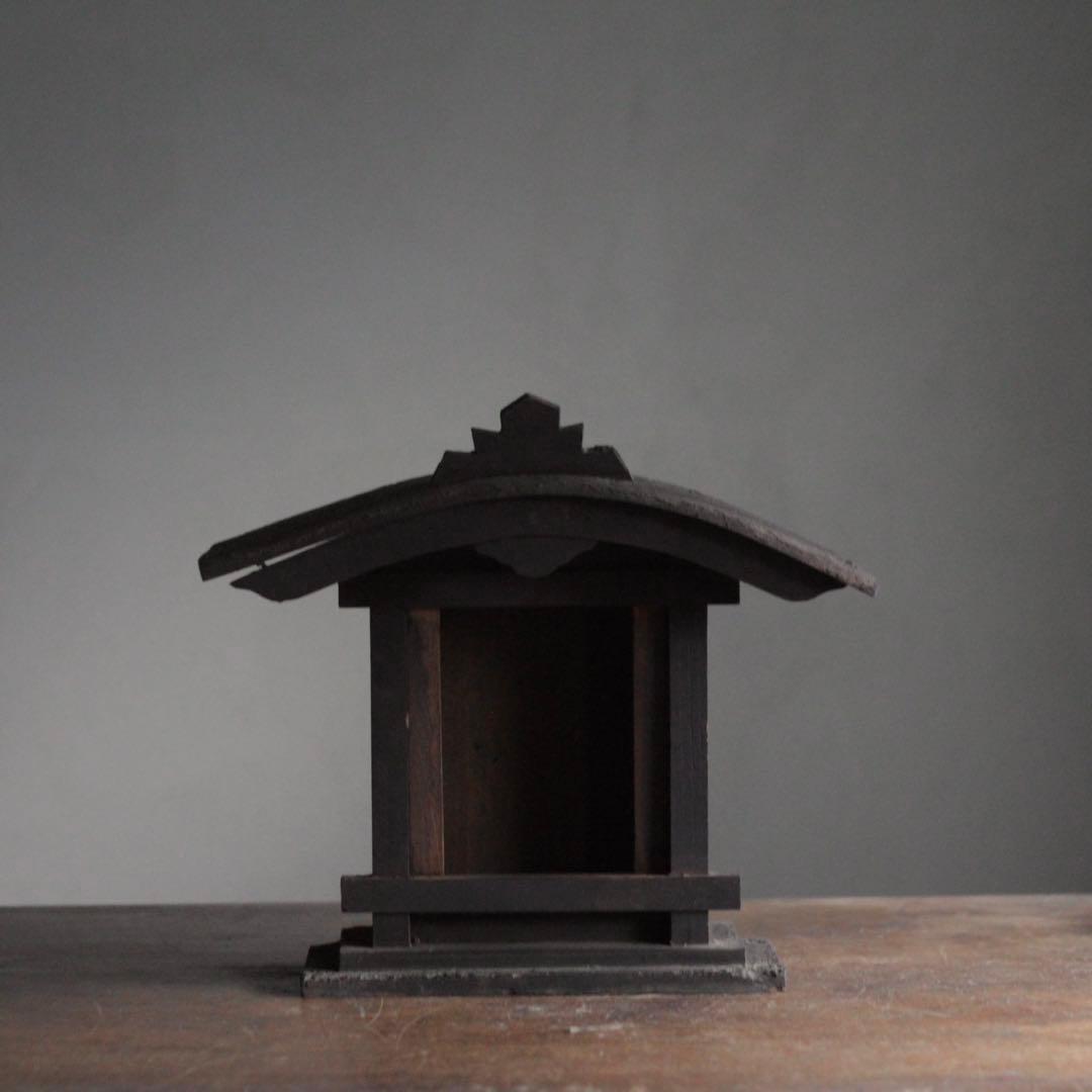 古い 木製 厨子 仏教美術 古美術 古道具 アンティーク オブジェ