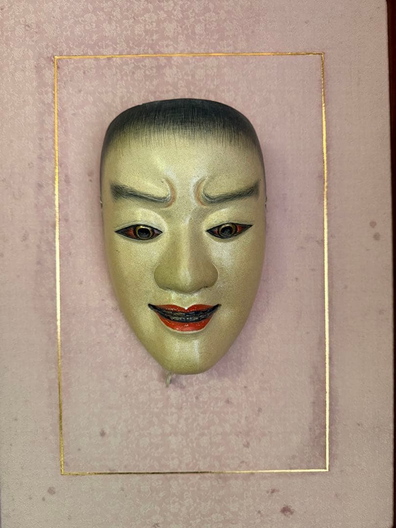 よ*ん様 能面　木彫り