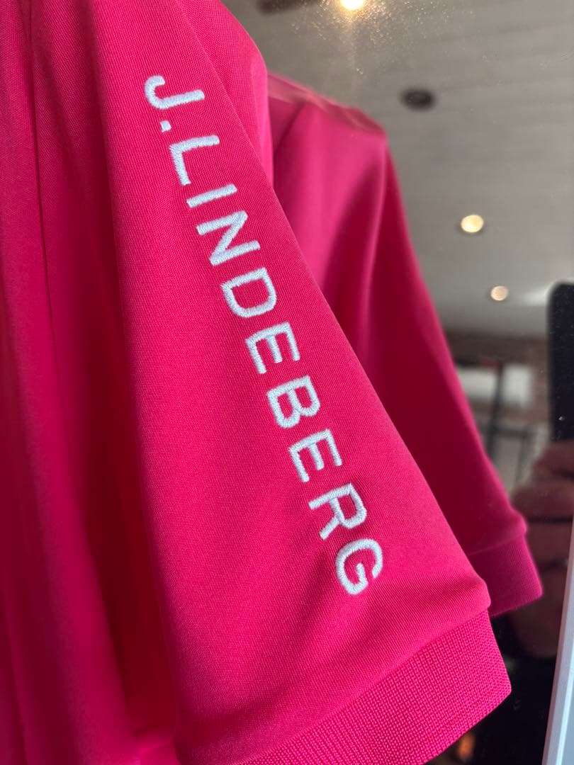 J.LINDEBERG 【2024限定ハワイアンピンクカラー】ポロシャツ