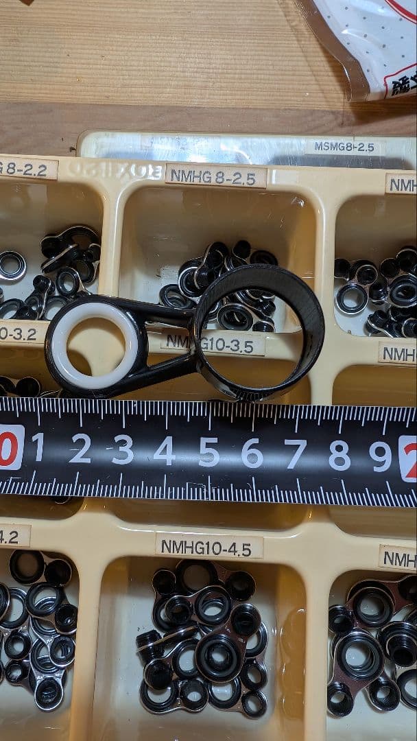 富士ガイド　大量　釣り竿　修理