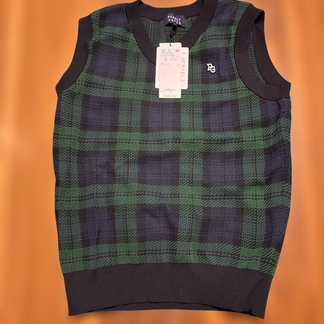タグ付き新品　パーリーゲイツ　レディース Vネックニットベスト