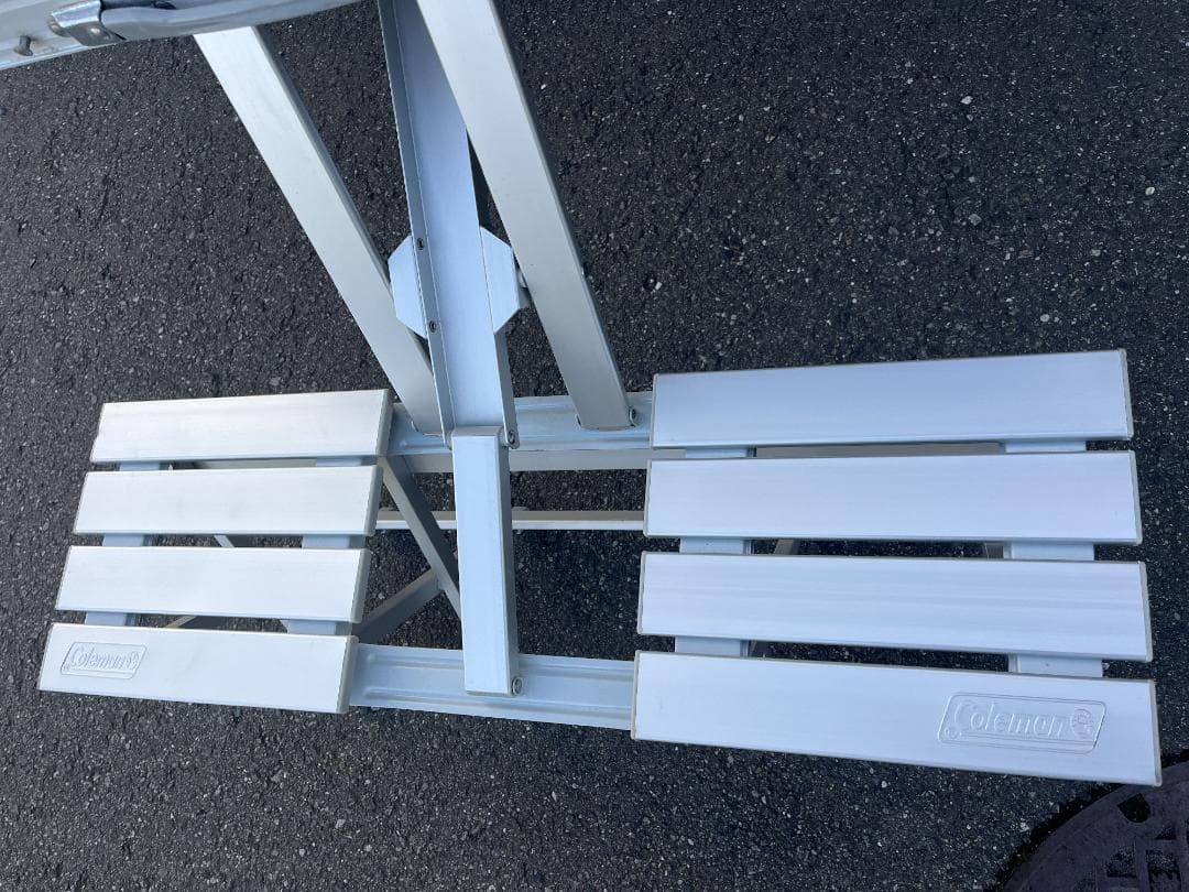 美品！【Coleman】 コールマン アルミピクニックテーブル ４人用