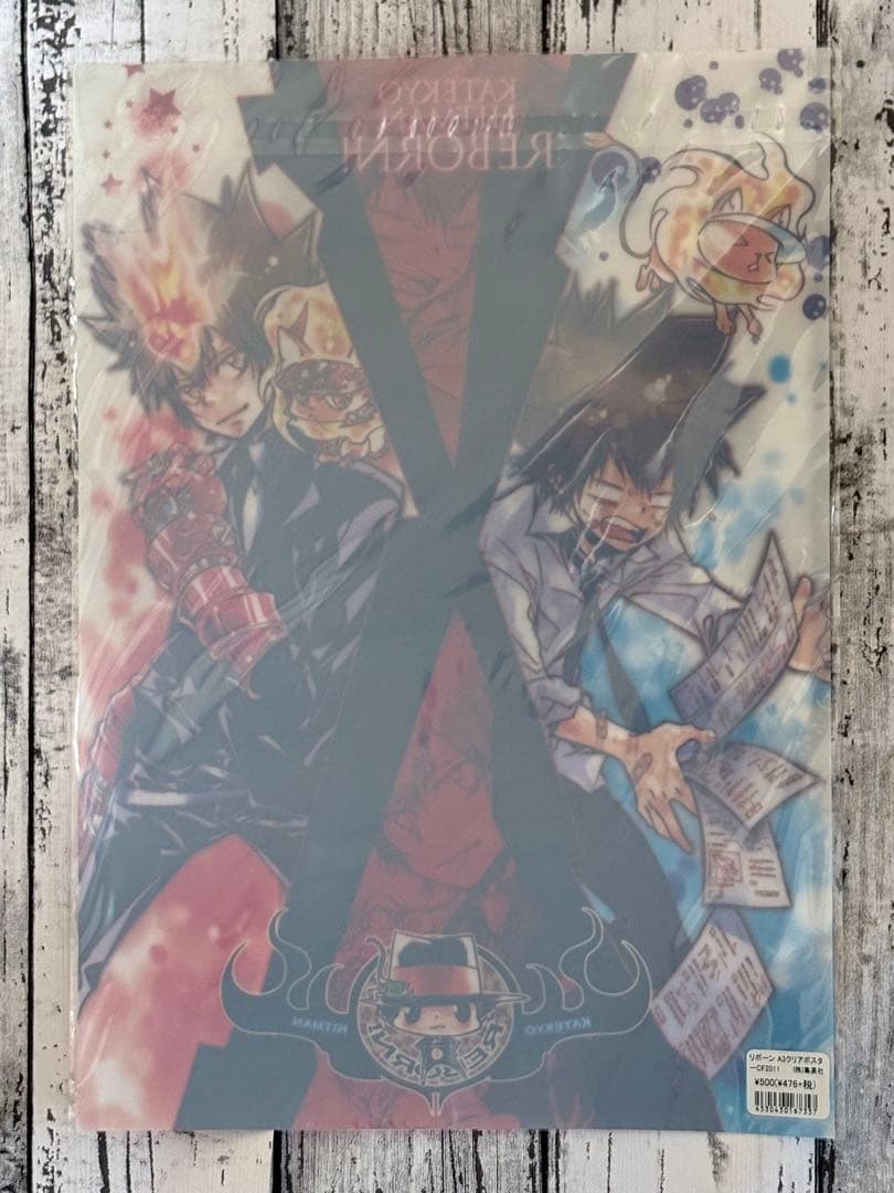 家庭教師ヒットマンREBORN!　沢田綱吉　ツナ　クリアポスター　原作絵