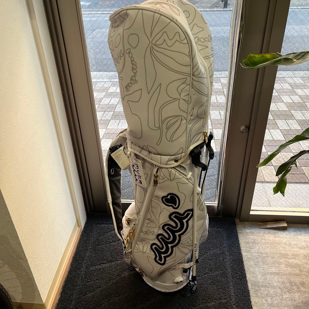 ムータマリン ゴルフバッグ ホワイト