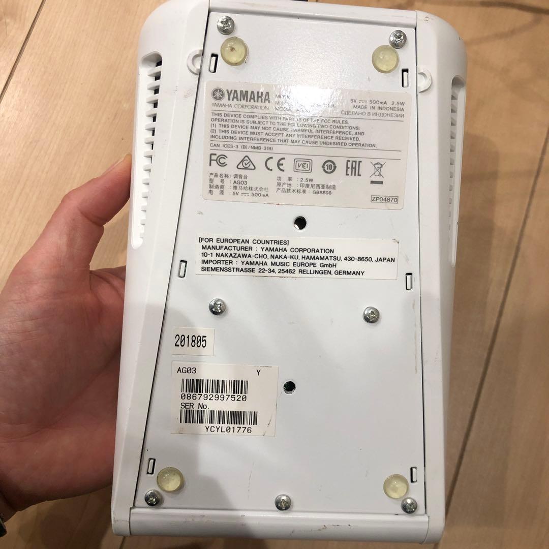 YAMAHA　AG03オーディオインターフェース