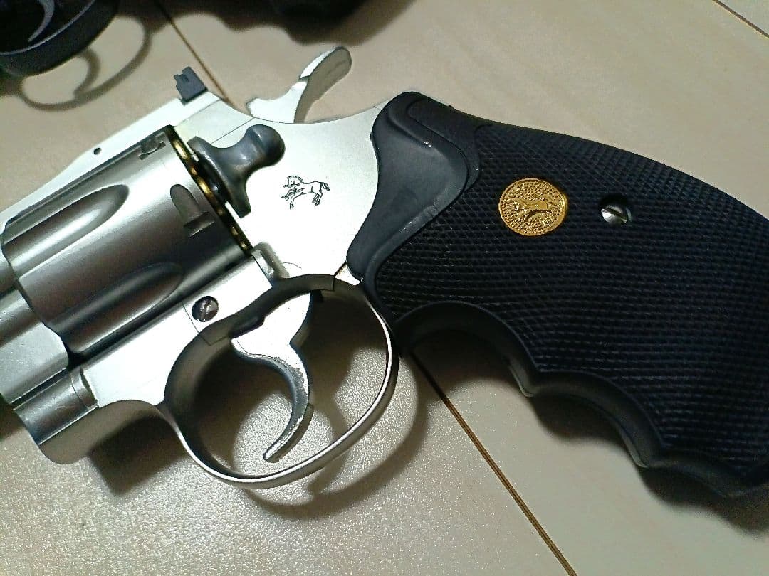 【中古品】東京マルイ ガスリボルバー「コルトパイソン」6インチ ２丁セット